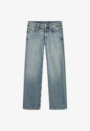 Massimo Dutti, LOW-RISE STRAIGHT-LEG JEANS - Jeans a sigaretta - blue