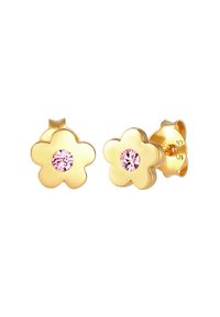 Elli SPARKLING BASIC FLOWER - MIT KRISTALLEN VON SWAROVSKI® - Uhani - rosa