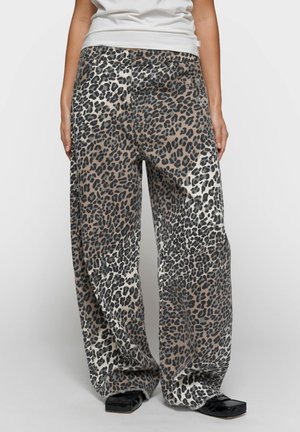 WESTERN LEOPARD - Wide Leg - ecru