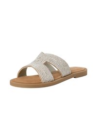 Tamaris Mules - silver glam