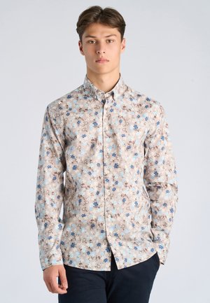 Lindbergh FLORAL - Skjorter - lt stone