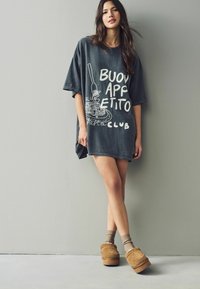 Next OVERSIZED  - Maglia del pigiama - charcoal grey pasta