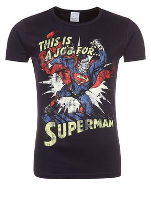 SUPERMAN - Print T-shirt - navy