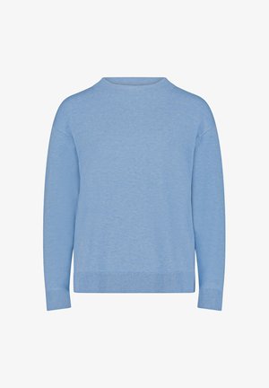Betty Barclay, BETTY BARCLAY MIT STEHKRAGEN BASIC-STRICKPULLOVER - Trui - middle blue melange