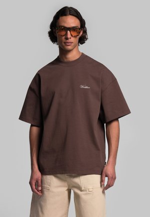 WRSTBHVR CLAYTON - T-shirts basic - chocolate martini