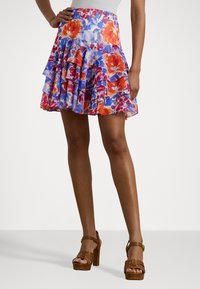Lauren Ralph Lauren VERHRAY A LINE - A-line skjørt - white/multi-colored