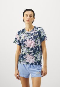 adidas Performance TEE - Sportfelső - aurora ink/sandy pink