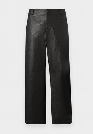 PANT UNISEX - Pantalón de cuero - brown
