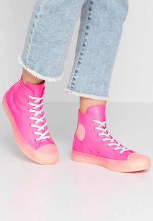 Sneaker high - neon pink