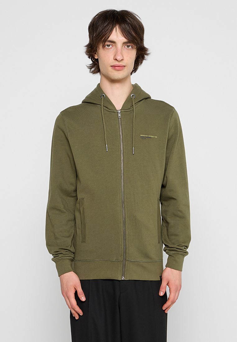 Petrol Industries Sweater met rits kaki Petrol Industries Sweater met rits kaki