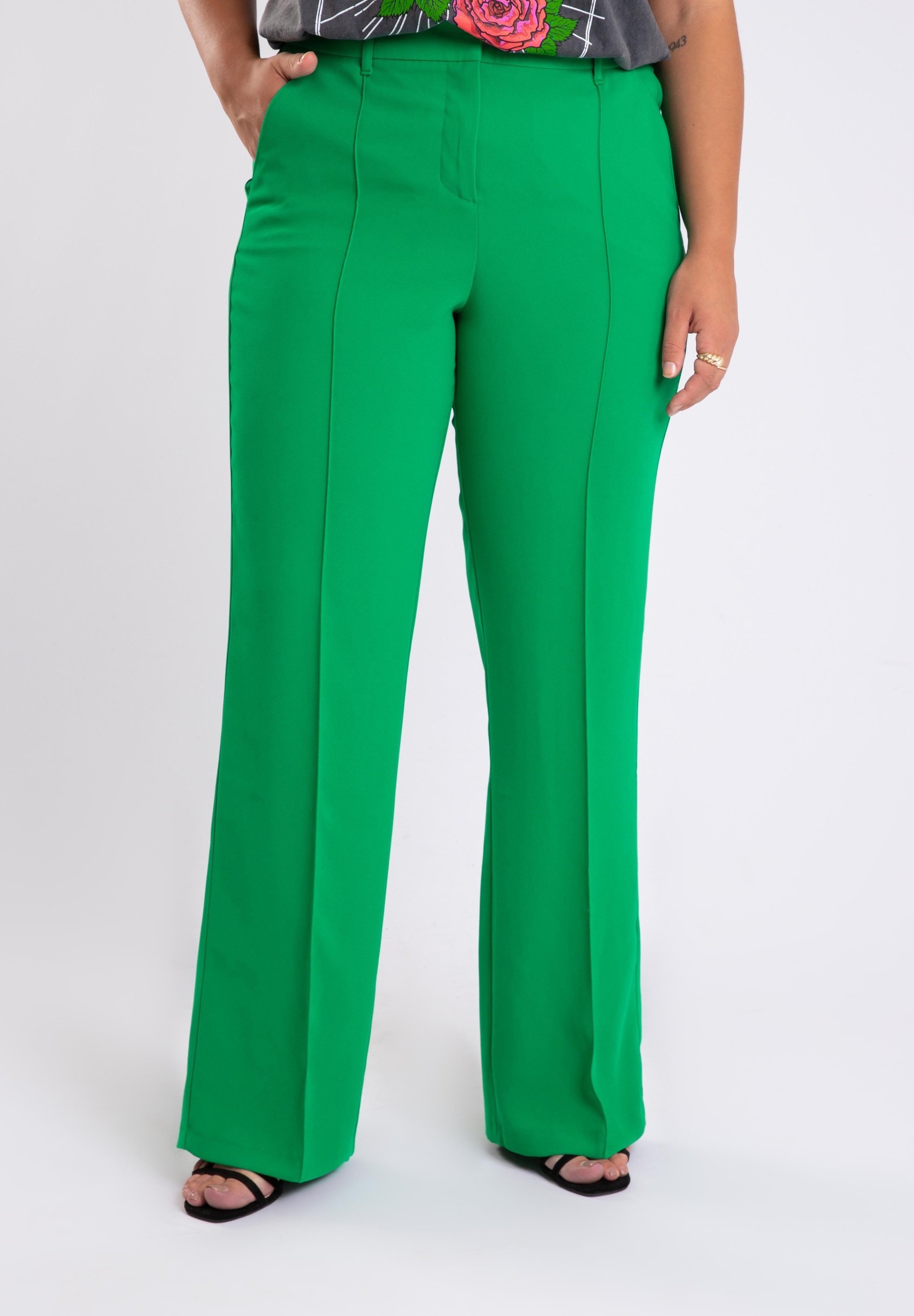 MS Mode Broek - fel groen/Groen - Zalando.nl