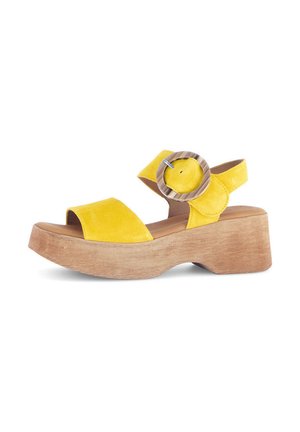 Gabor, Platform sandals - gelb