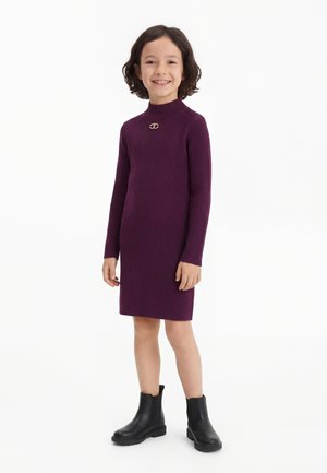 TWINSET DRESS - Rochie tricotată - burgundy