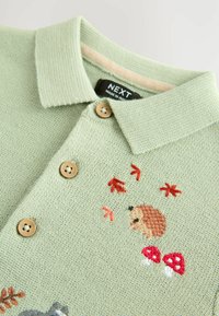 Next REGULAR FIT - ALL OVER EMBROIDERED - T-shirt à manches longues - sage green