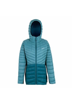 Regatta, LEEDRE HOODED STRETCH WATER-REPELLENT HYBRID BAFFLED/QUILTED - Chaqueta de invierno - green