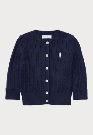 Polo Ralph Lauren MINI CABLE COTTON CARDIGAN - Strickjacke - hunter navy