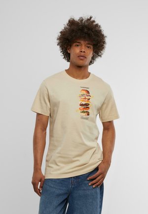 A BURGER  - Camiseta estampada - sand