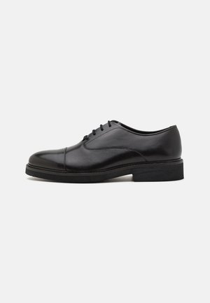 LEATHER - Smart lace-ups - black