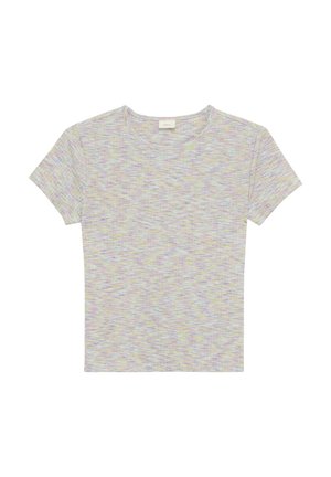 MIT PASPELIERTEM - T-shirt print - flieder
