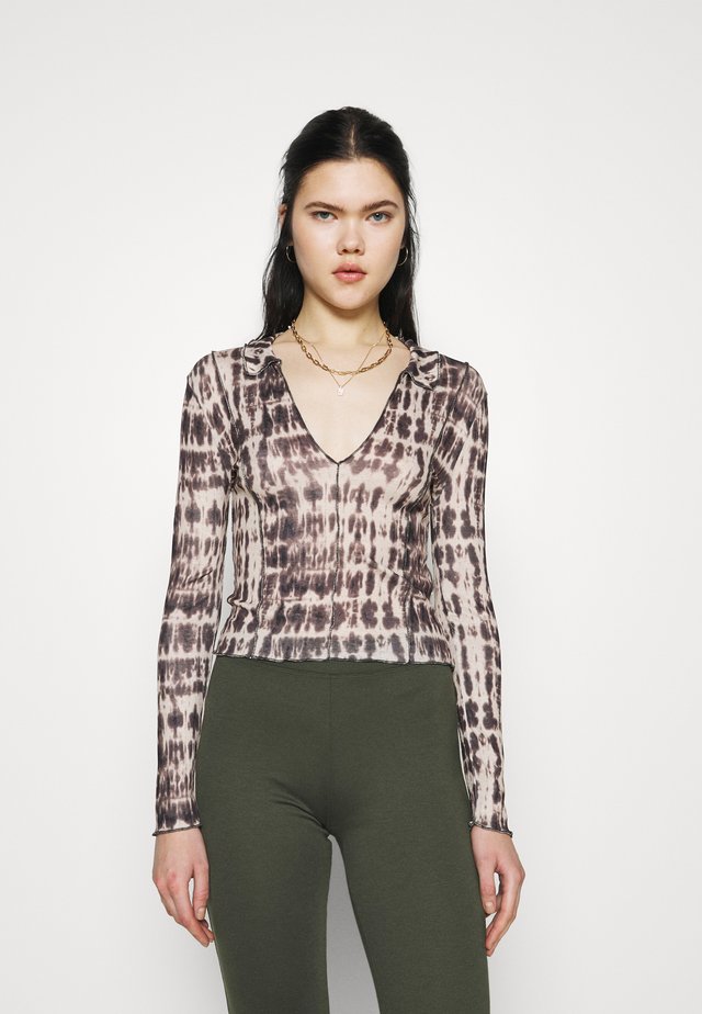 TIE DYE LETTUCE COLLAR - Langærmede T-shirts - multi