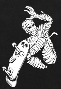 Henry Tiger SKATE MUMMY - T-shirt med print - black