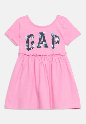 GAP, LOGO DRESS - Robe en jersey - pink flamingo