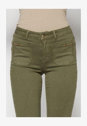 Koroshi, BELL - Trapezaste traperice - khaki
