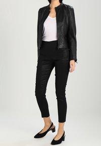 Selected Femme Nahkatakki - black