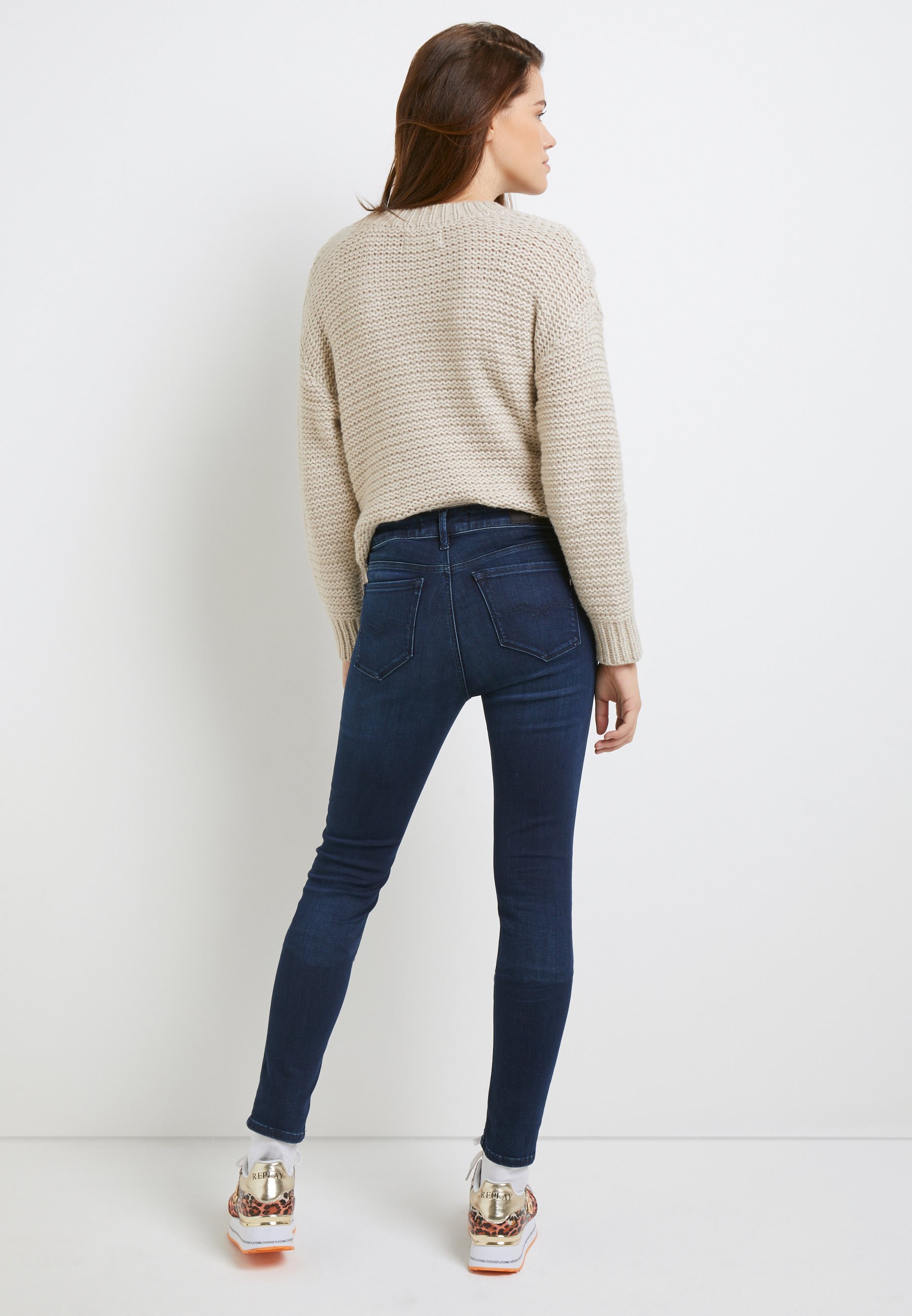 Replay LUZIEN - Jeans Skinny Fit - dark 