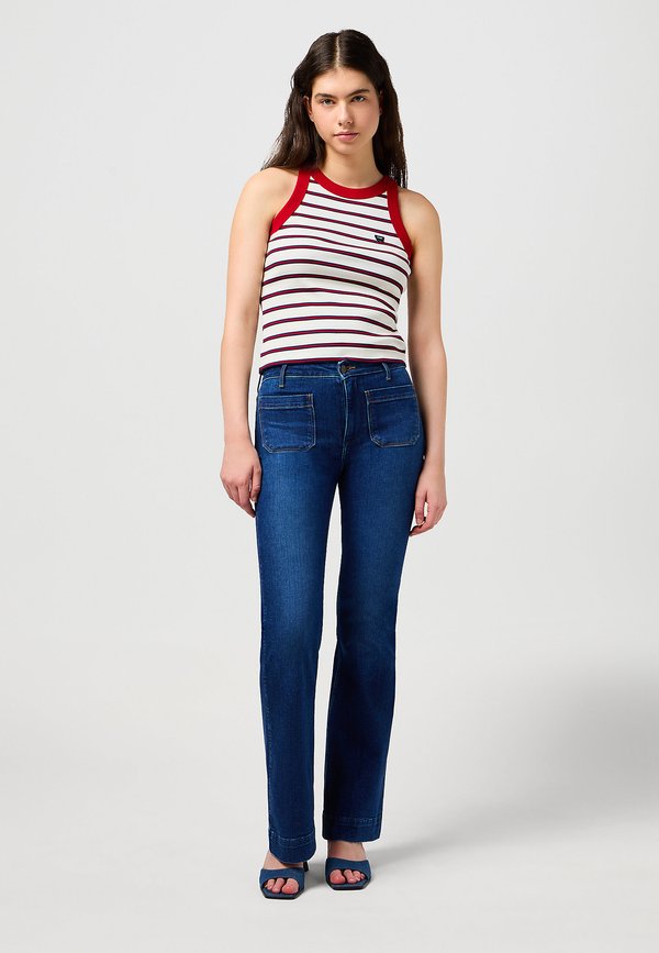 Flared Jeans - dark wash4