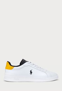 HERITAGE COURT II NAPPA LEATHER SNEAKERUNISEX - Sneakers laag - white/black/yellow