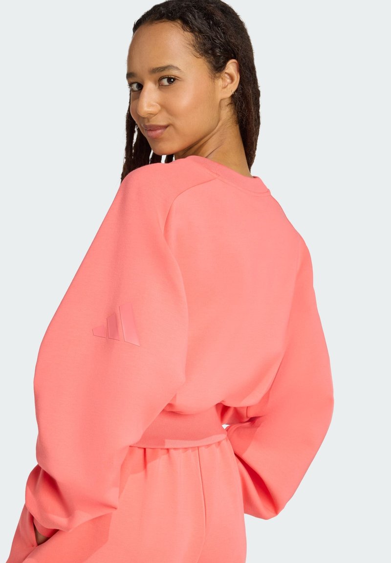 Adidas Donna Felpa Adidas Corallo Adidas Sportswear SOFT LUX LOOSE