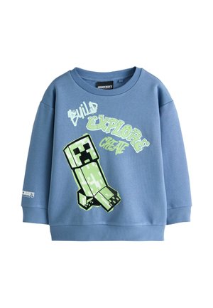 Next, REGULAR FIT - MINECRAFT CREW NECK HOODIE - Sweatshirt - blue