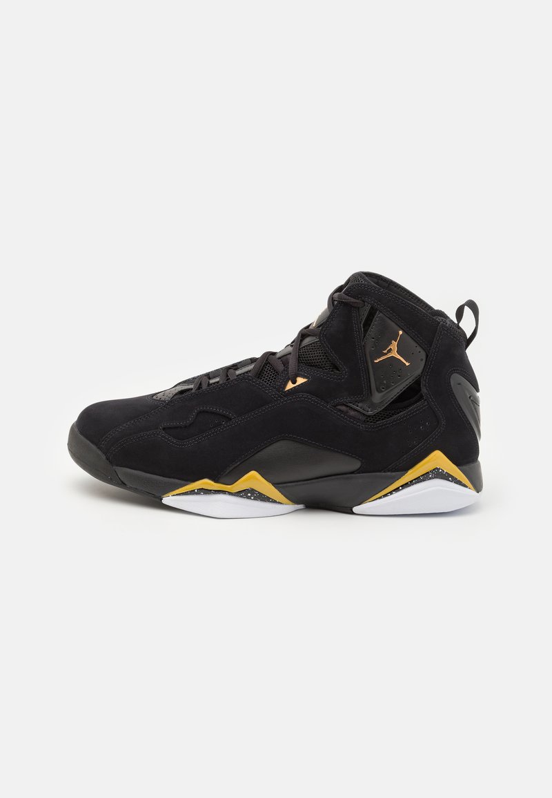 Jordan JORDAN TRUE FLIGHT - Kõrge servaga tossud - black/metallic gold/white