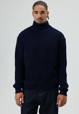 MOCK NECK - Trui - navy
