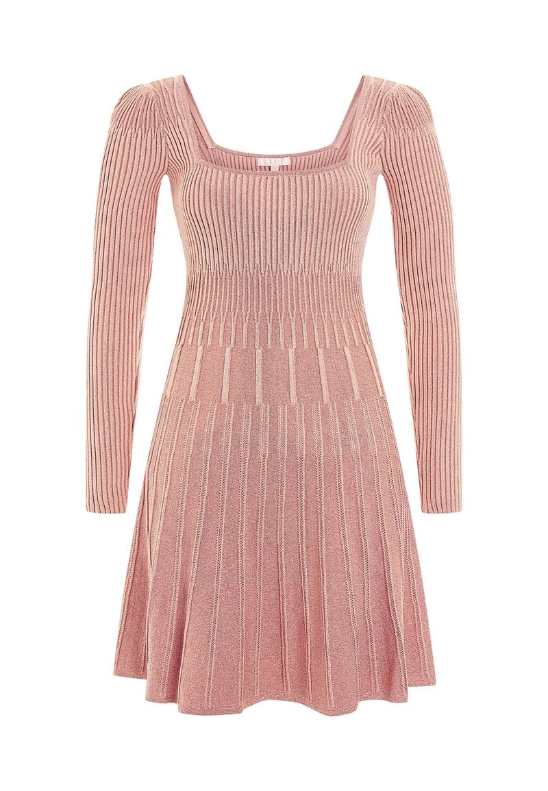 Guess Gebreide jurk roze Guess Gebreide jurk roze