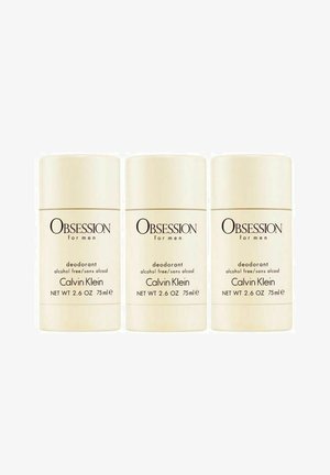 CK Calvin Klein 3-PACK CALVIN KLEIN OBSESSION FOR MEN DEOSTICK 75ML - Deodorantti - white
