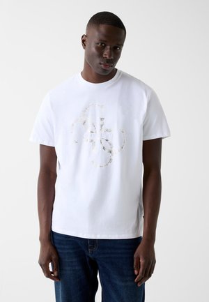 MIT LOGO-PRINT - T-shirt con stampa - weiß