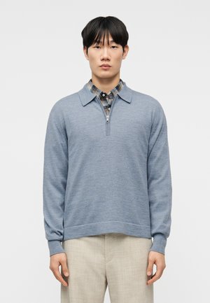 BENE ZIP - Πουλόβερ - heather stone blue