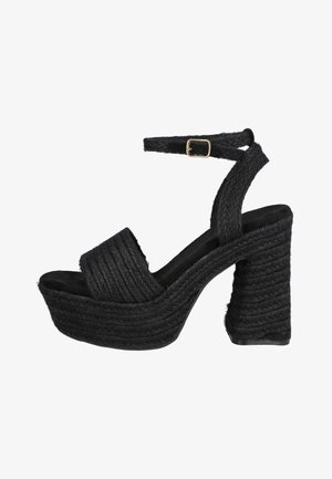 Pink Desert, TF2951 SANDALIAS DE TACÓN Y PLATAFORMA MUJER - Sandalias de tacón - black