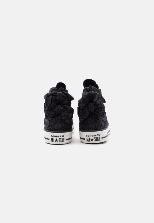 Converse CHUCK TAYLOR ALL STAR BOWS AND LACE UNISEX - Zapatillas altas - black/metallic light gold-coloured — photo 3