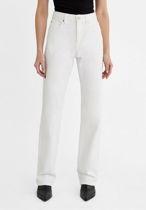 Stradivarius Jeans Straight Leg - white