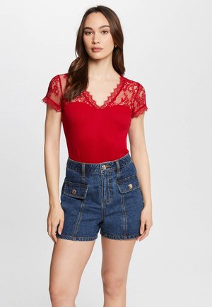 Morgan SHORT-SLEEVED - T-shirt imprimé - rouge moyen