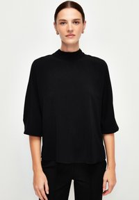 adL RUFFLED COLLOR GÜMPED - Camicetta - black