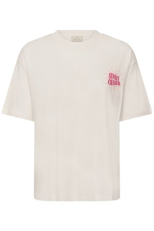 Kaffe, KAKELLY - Print T-shirt - chalk w ballerina artwork