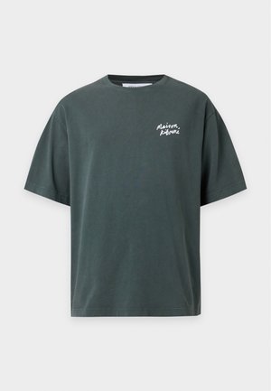 Maison Kitsuné, HANDWRITING FADED OVERSIZE - Camiseta básica - anthracite