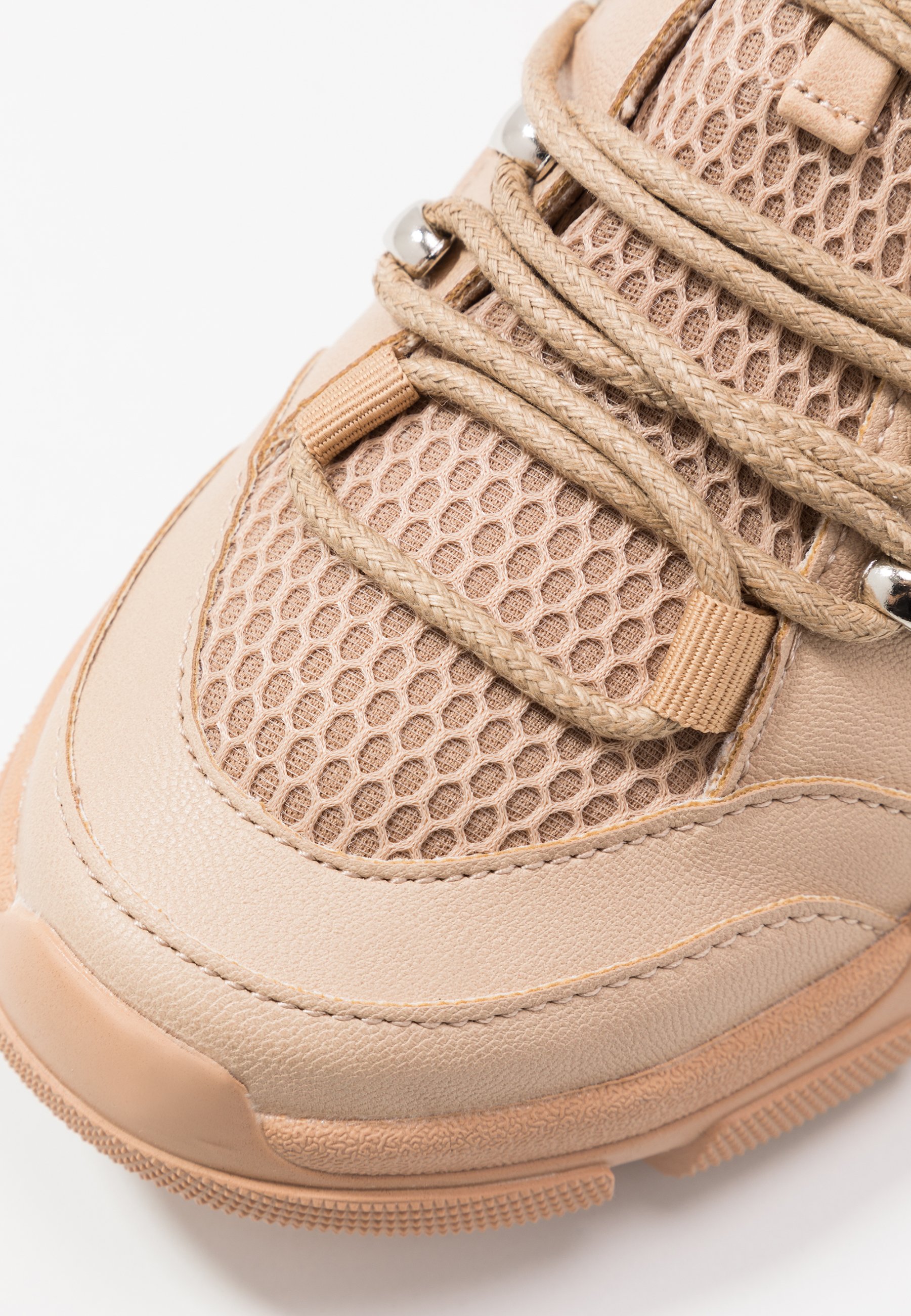 Missguided DETAIL LACE UP TRAINER Joggesko nude Zalando.no Missguided DETAIL LACE UP TRAINER Joggesko nude Zalando.no