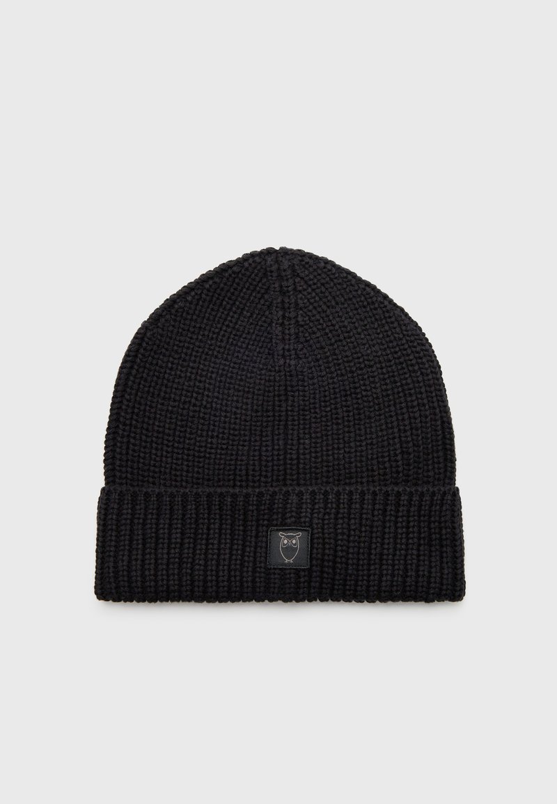 KnowledgeCotton Apparel HAT UNISEX - Beanie - black jet