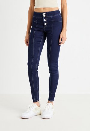 ONLY Vaqueros pitillo - dark-blue denim