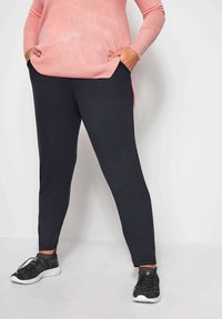 Yours Clothing Tygbyxor - blue